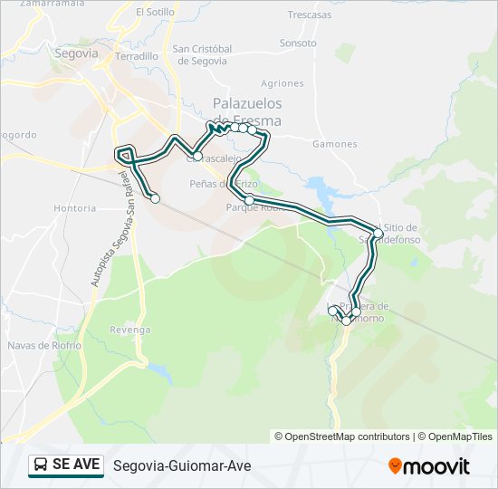 SE AVE bus Line Map