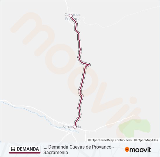 DEMANDA bus Line Map