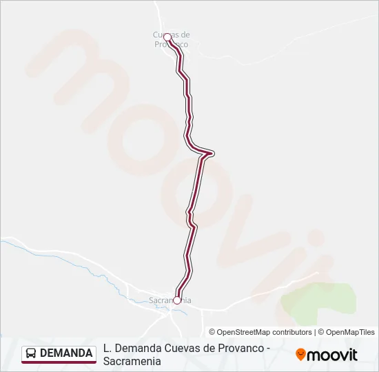 DEMANDA Bus Line Map