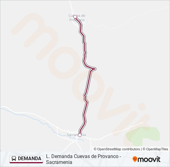 DEMANDA bus Mapa de línia