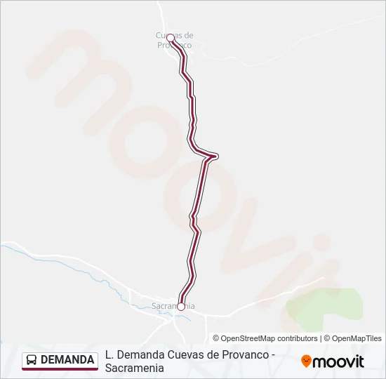 DEMANDA Bus Line Map