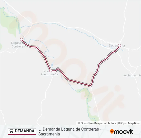 DEMANDA Bus Line Map