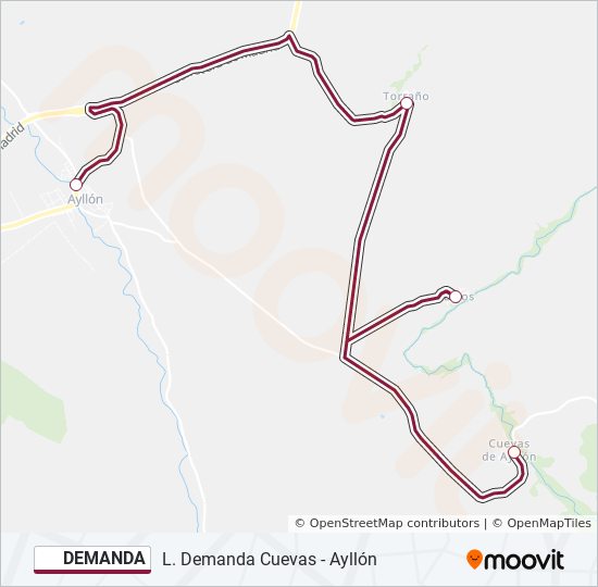 Mapa de DEMANDA de autobús