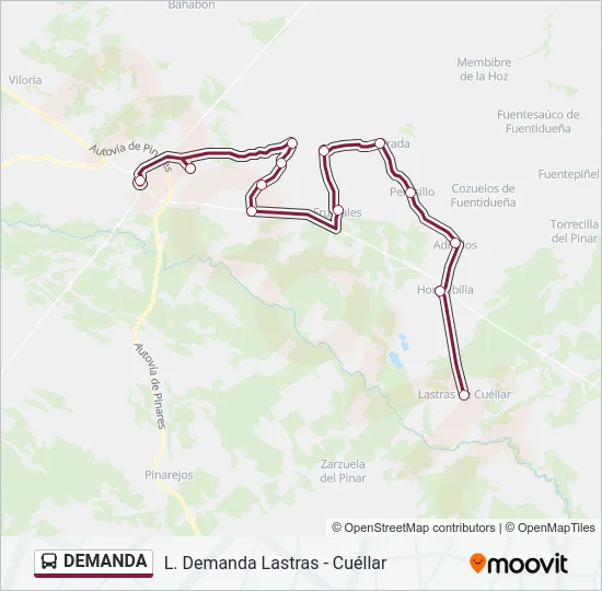 DEMANDA Bus Line Map