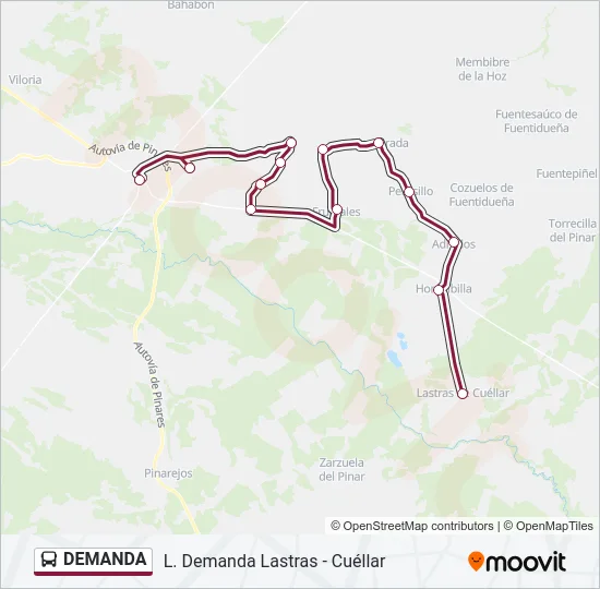 DEMANDA Bus Line Map