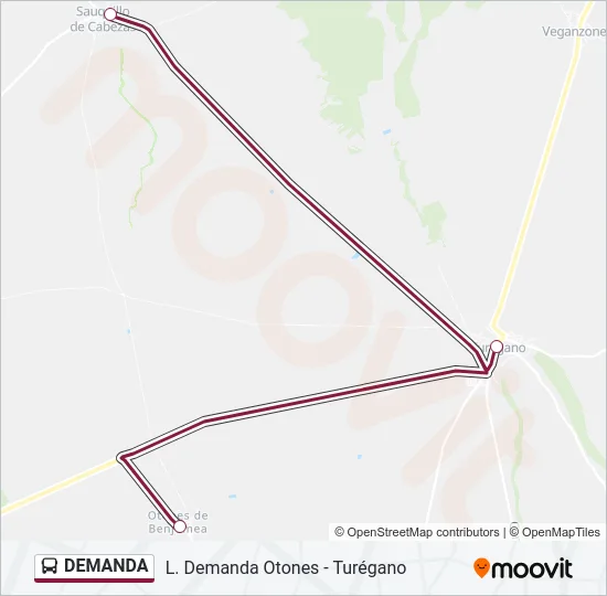 DEMANDA Bus Line Map