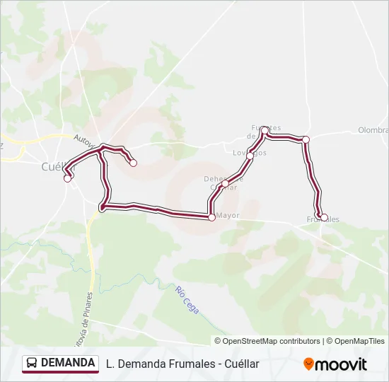 DEMANDA Bus Line Map