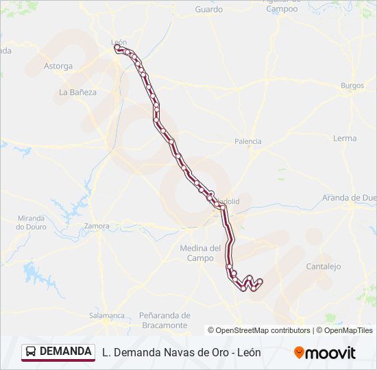 DEMANDA bus Mapa de línia