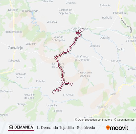 DEMANDA bus Mapa de línia