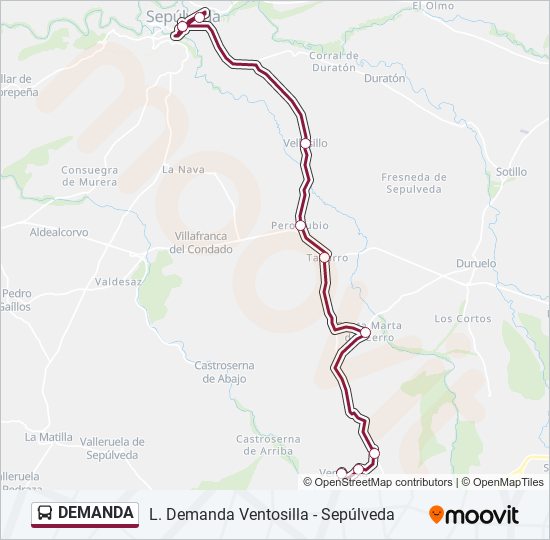 DEMANDA bus Mapa de línia