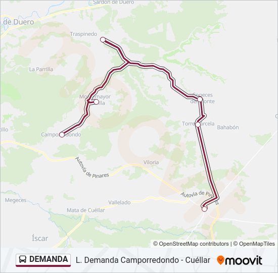 Mapa de DEMANDA de autobús