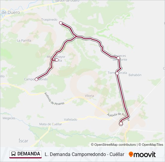 DEMANDA bus Mapa de línia