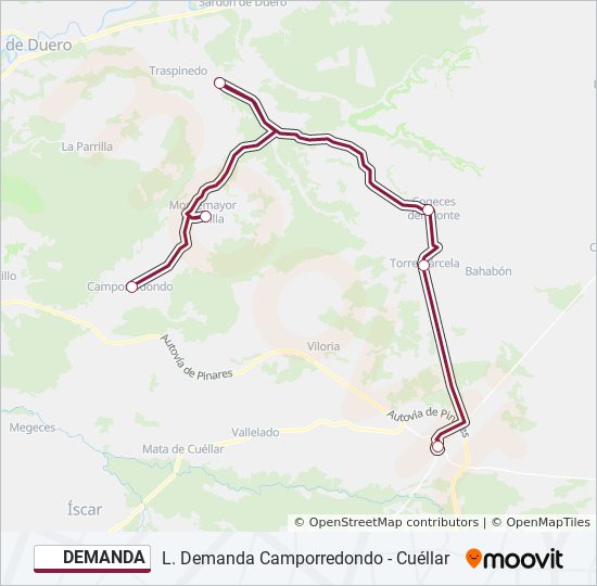 Mapa de DEMANDA de autobús