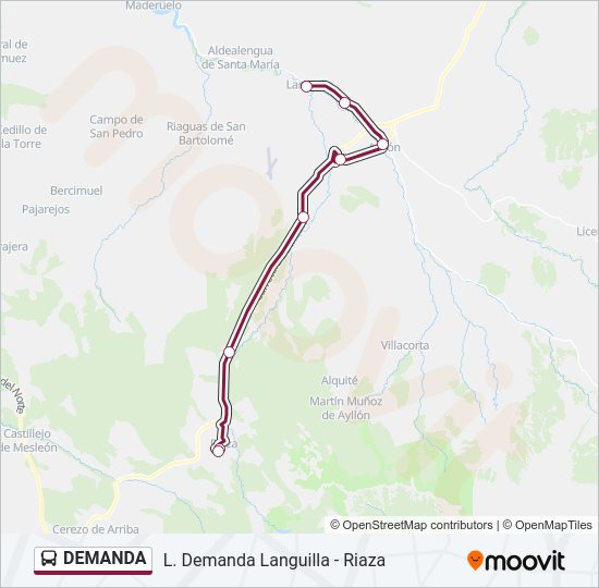 Mapa de DEMANDA de autobús