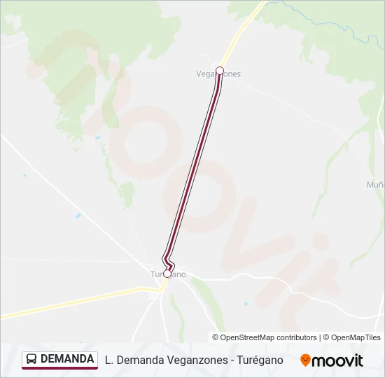 DEMANDA Bus Line Map