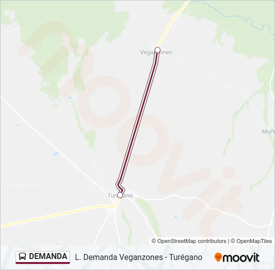 DEMANDA Bus Line Map