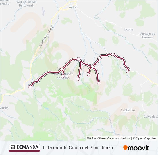 DEMANDA bus Mapa de línia