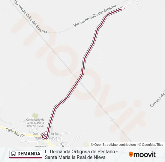 DEMANDA Bus Line Map