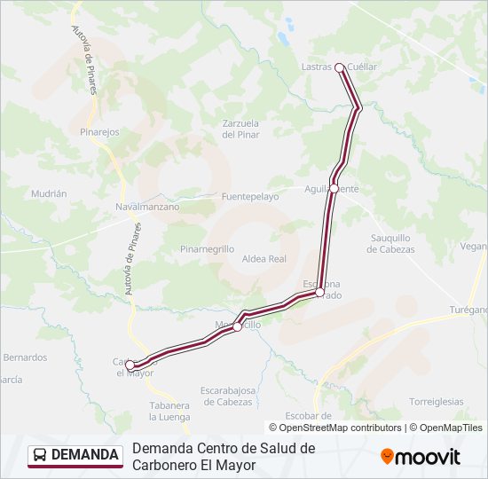 DEMANDA bus Mapa de línia