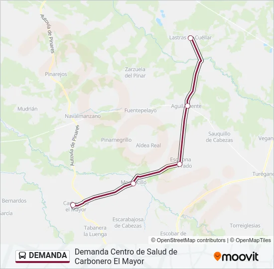 DEMANDA Bus Line Map