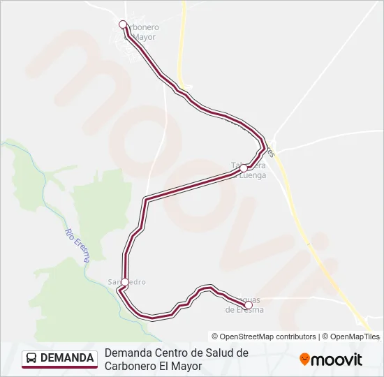 DEMANDA Bus Line Map