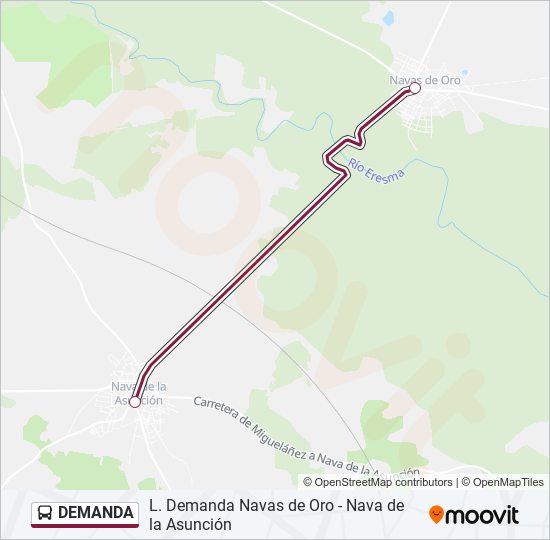 DEMANDA bus Mapa de línia