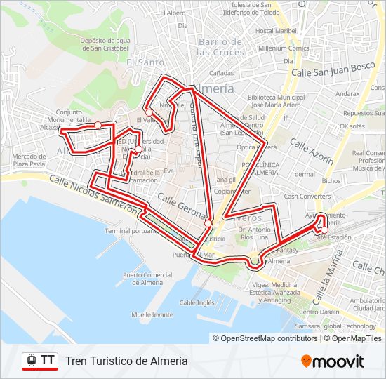 Mapa de TT de tren ligero