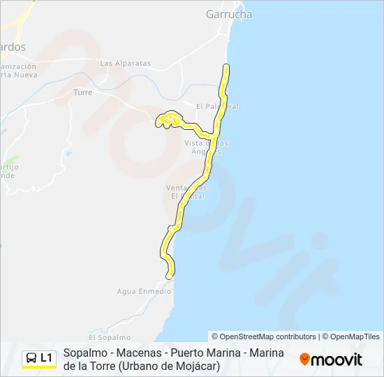 L1 Bus Line Map