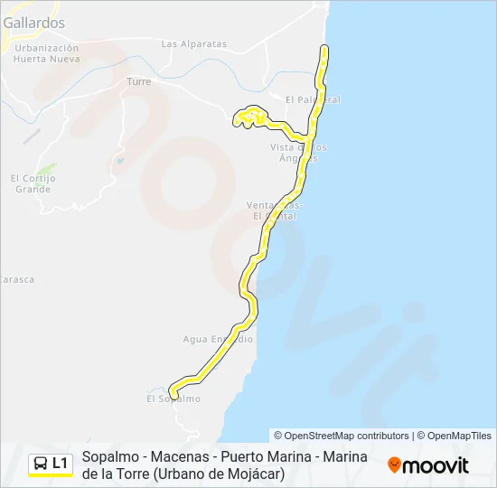 L1 Bus Line Map