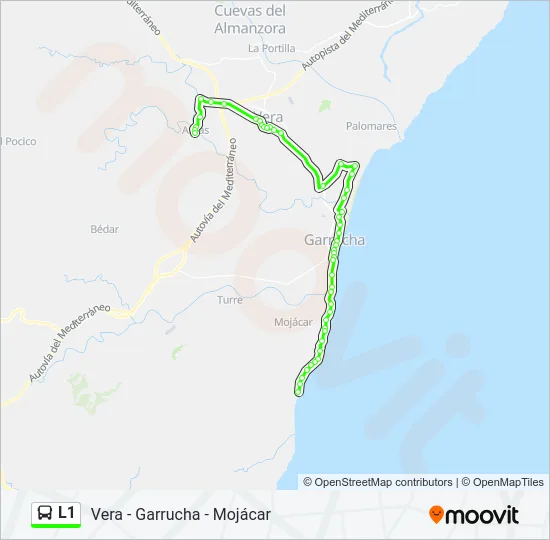 L1 Bus Line Map