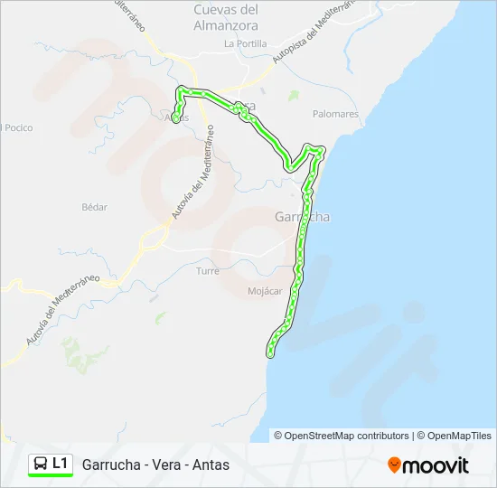 L1 Bus Line Map