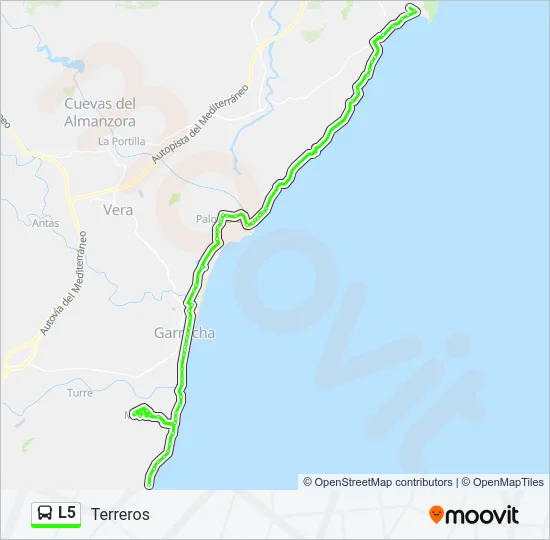 L5 Bus Line Map