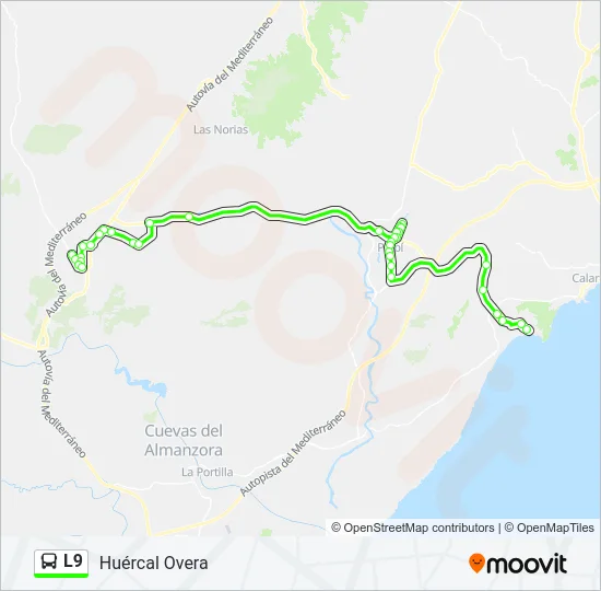 L9 Bus Line Map