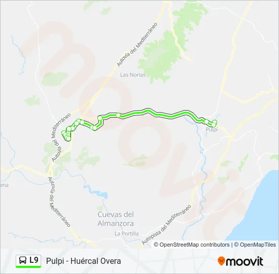 L9 Bus Line Map