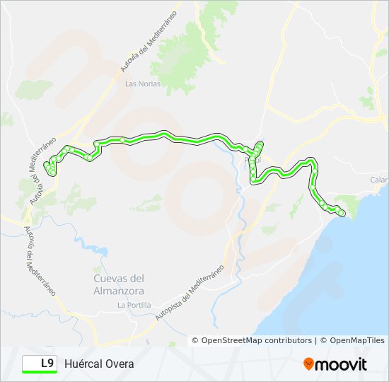 L9 bus Line Map