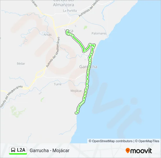 L2A Bus Line Map