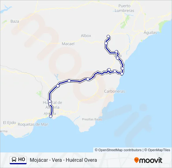HO Bus Line Map