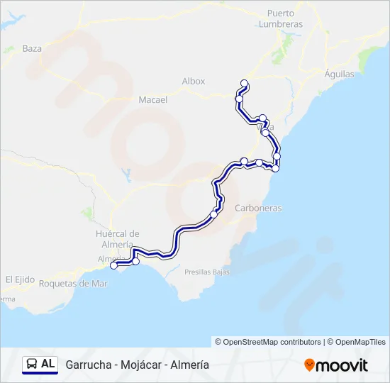 AL Bus Line Map