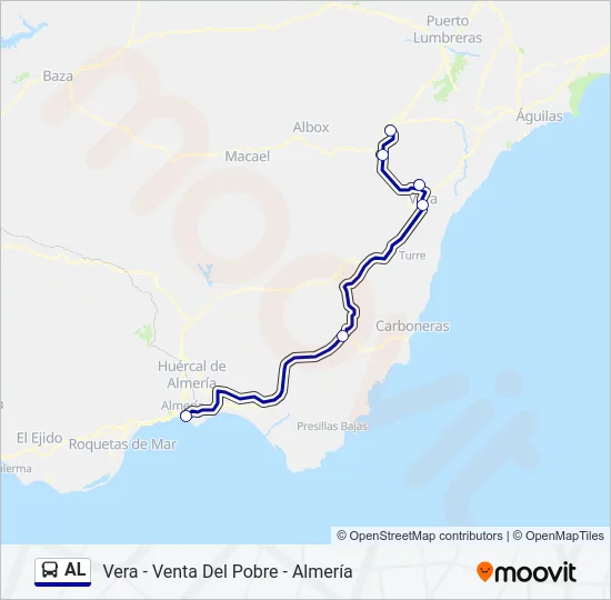 AL Bus Line Map