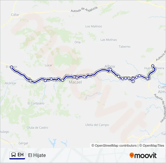 EH Bus Line Map
