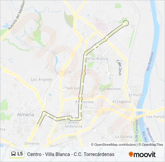 L5 Bus Line Map