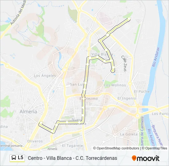 L5 Bus Line Map