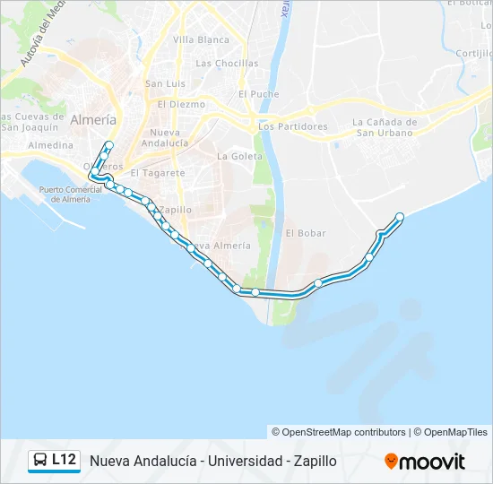 L12 Bus Line Map