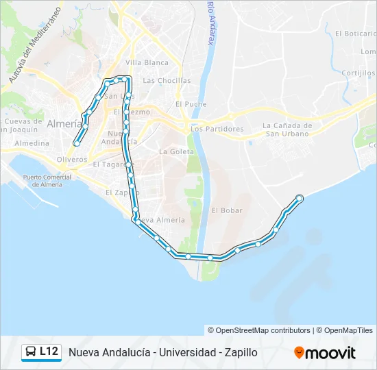 L12 Bus Line Map