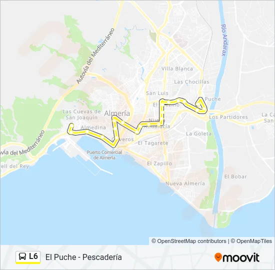 L6 Bus Line Map