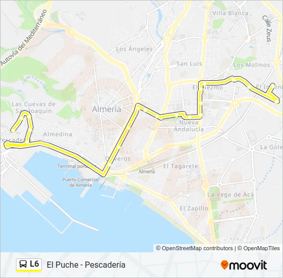 L6 Bus Line Map