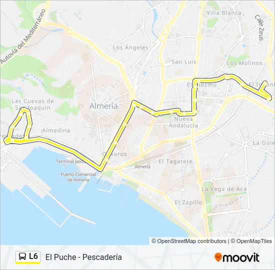 L6 Bus Line Map