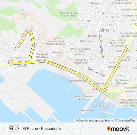 L6 Bus Line Map