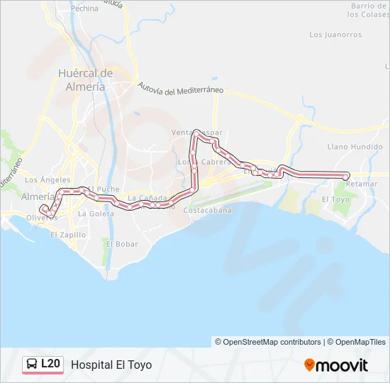 L20 Bus Line Map