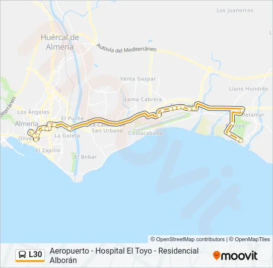 L30 Bus Line Map
